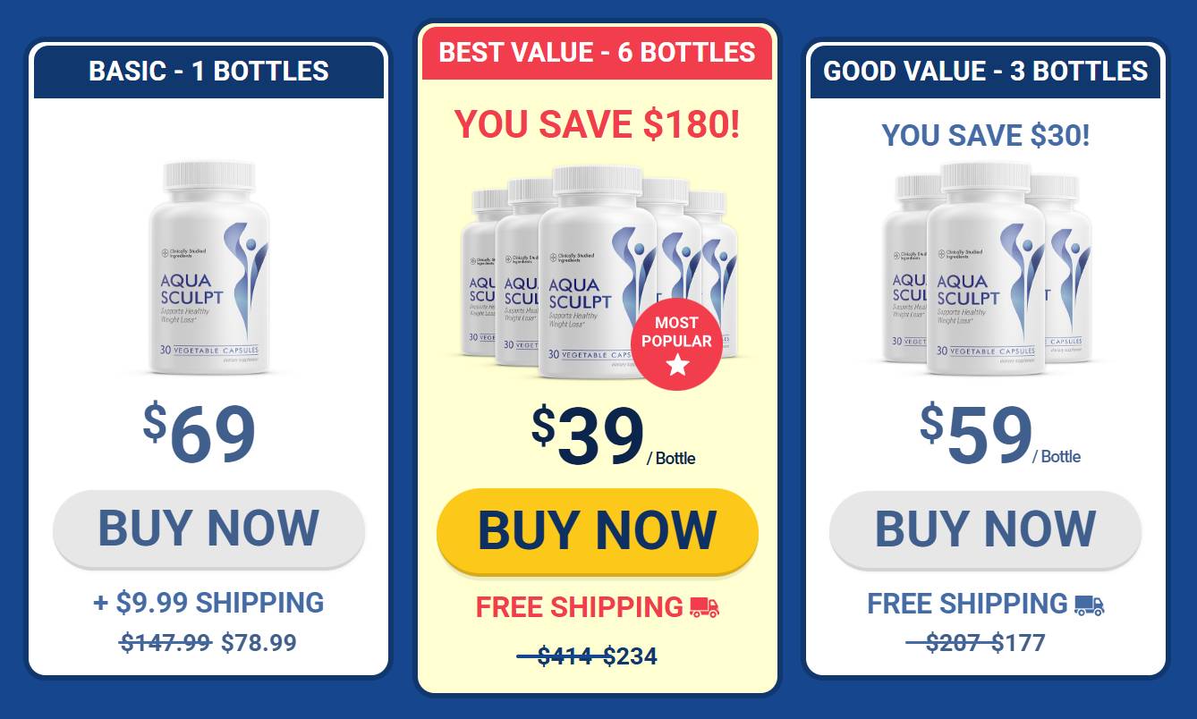 AquaSculpt best pricing